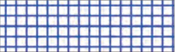 Muster des mt Washi-Tapes Hougan blueberry: ein blaues Raster auf hellem Hintergrund