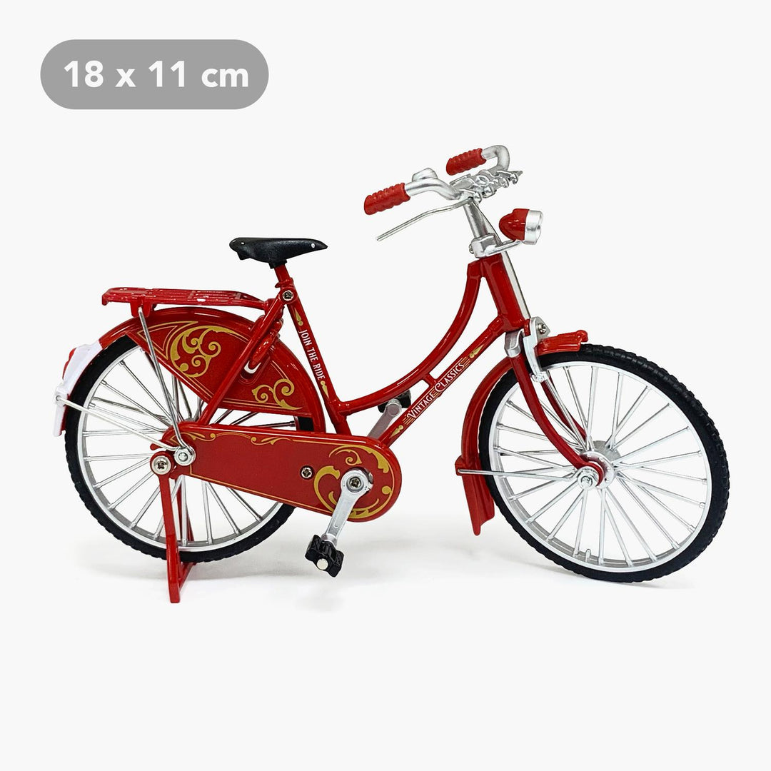 Vintage Fietsje | Rood | 18 x 11 cm