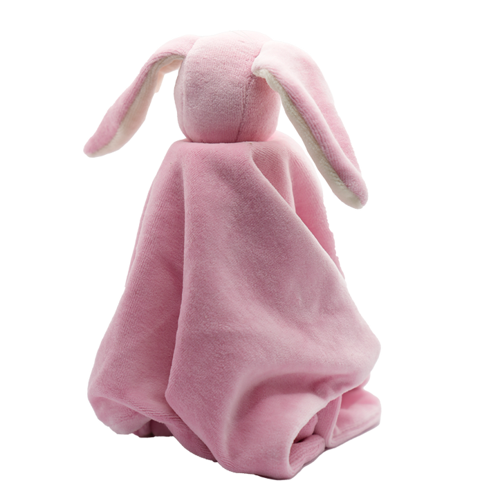 Cute by Felix knuffeldoekje Peter het roze konijn, achterkant