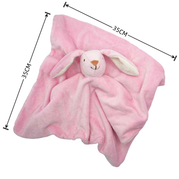Knuffeldoekje Peter het roze konijn van Cute by Felix