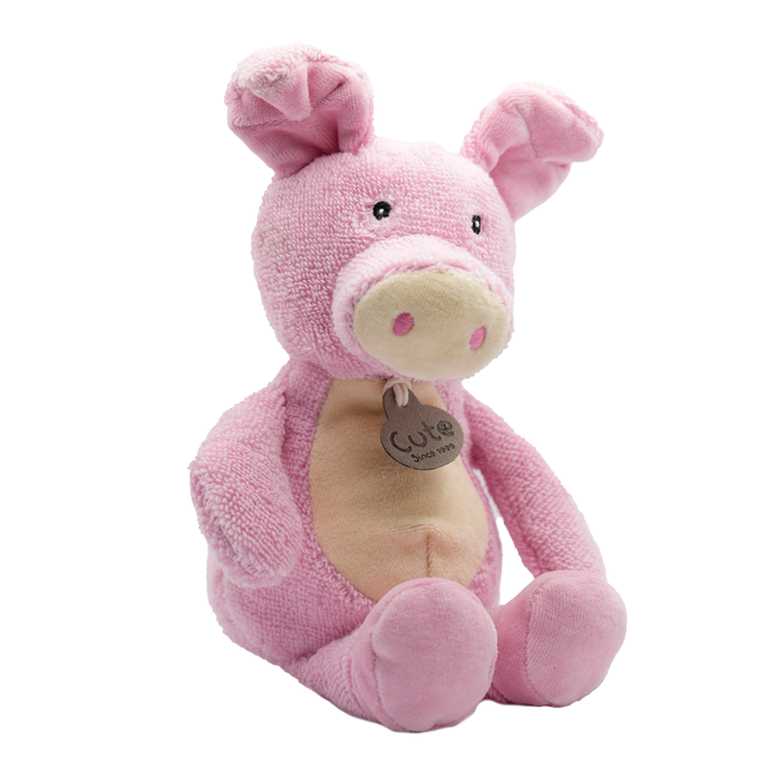 Cute by Felix knuffel Polly het roze varken met biologisch katoen