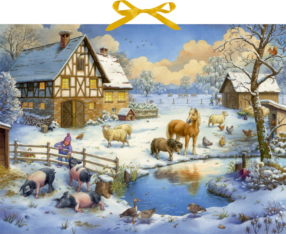 Adventskalender met geluid | Dieren op de boerderij