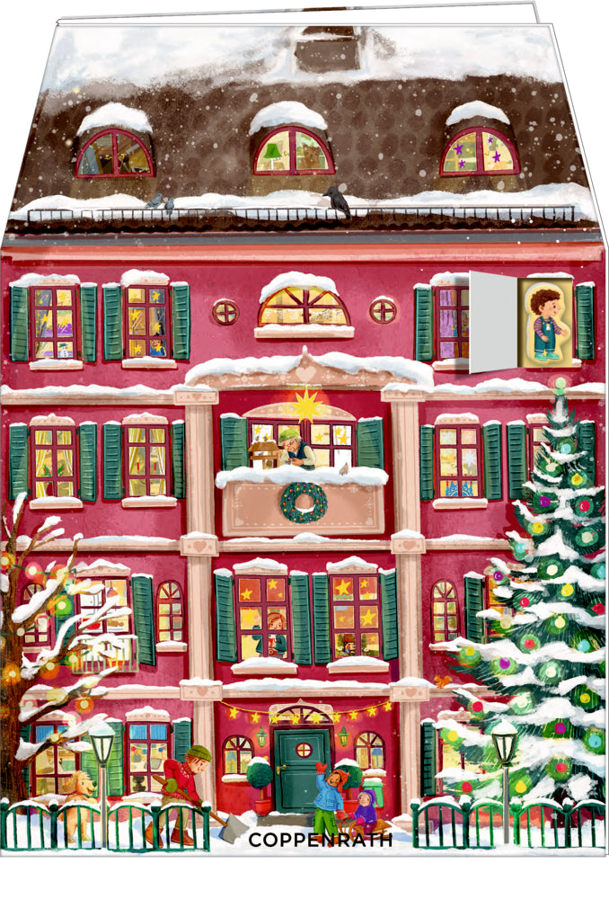 Magnetische adventskalender | Mijn kleurrijke kersthuis