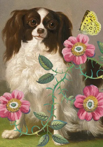 Madame Treacle — Spaniël tussen bloemen