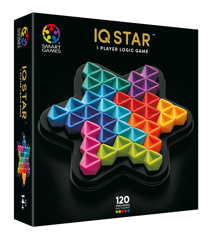 Black gift packaging of Smartgames IQ Star Deluxe