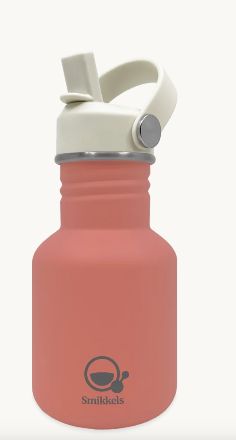 Smikkels | RVS Thermos drinkfles 350ml | Roze