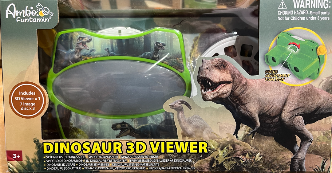 AMBO | 3D Viewer | Dinosaurs | 3 Discs with 21 Images | 3+