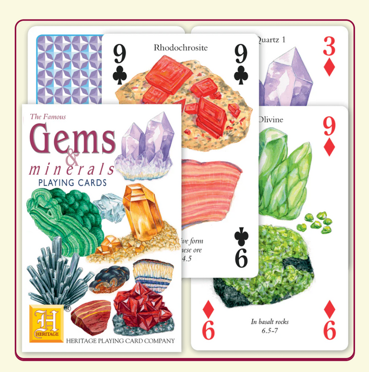 Heritage Playing Cards | Speelkaarten | Gems and Minerals
