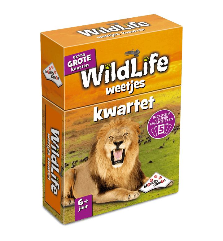 Speldoos van Identity Games Weetjes Kwartet Wildlife
