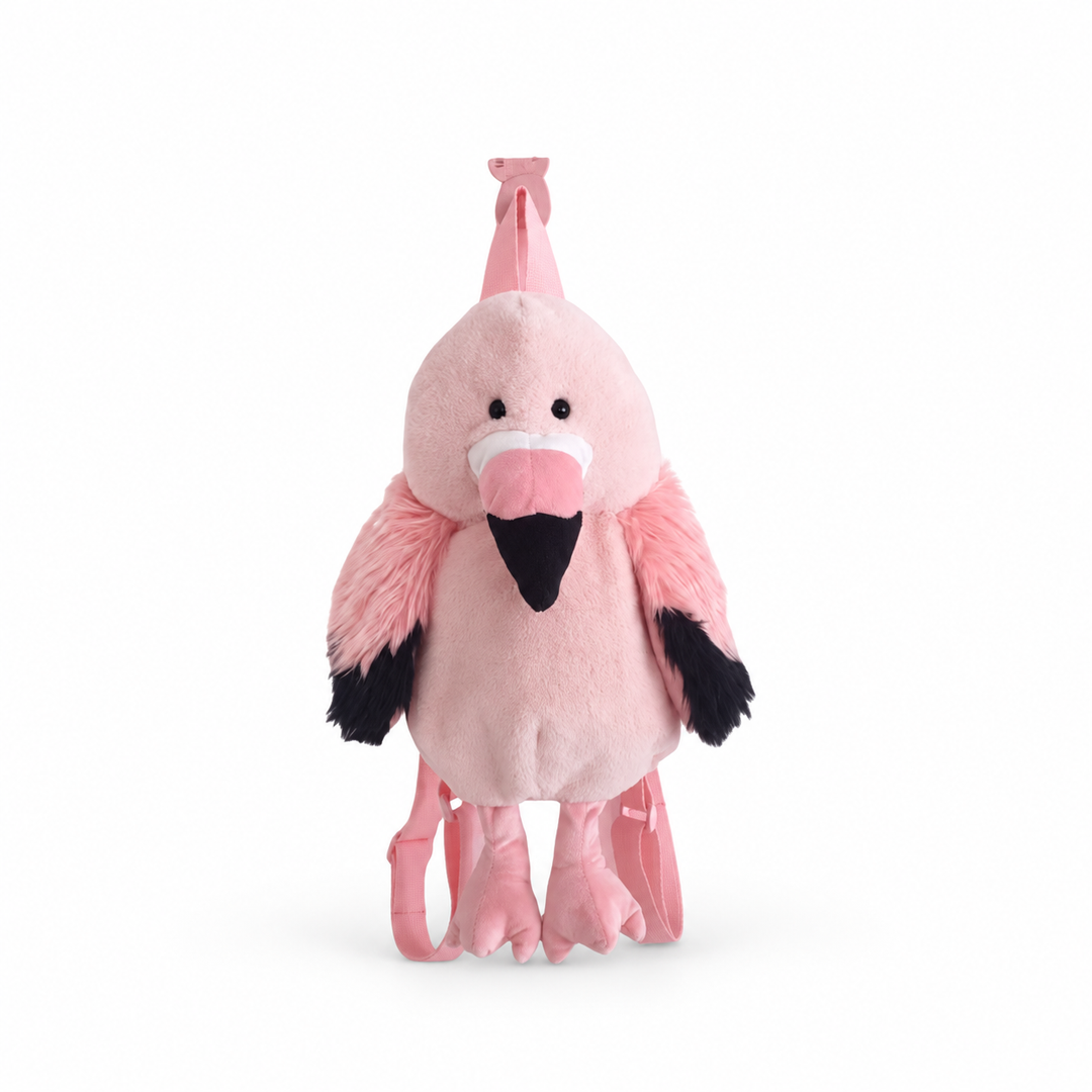 Roze flamingo pluche rugzak 40 cm van Cute by Felix