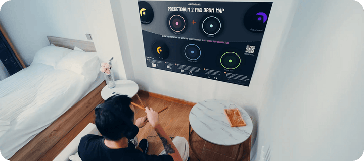 AeroBand | PocketDrum 2 MAX | Draagbaar Elektronisch Drumstel - Kleine Eland