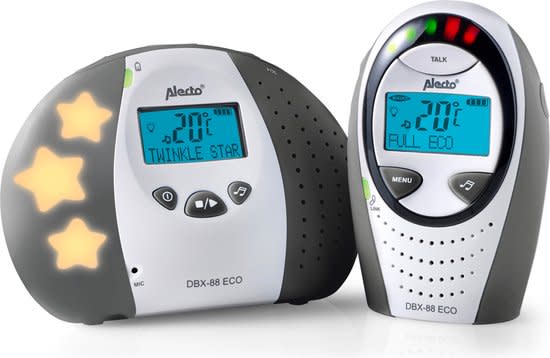 Alecto DBX - 88 LIMITED - Full Eco DECT Babyfoon met Display - Antraciet - Kleine Eland
