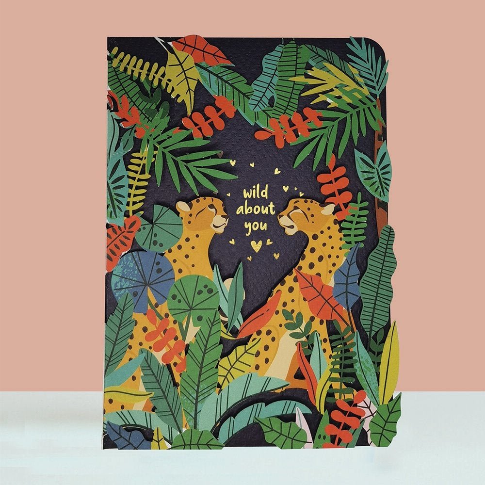 Alljoy | Laser Uitgesneden Wenskaart | 3D | Wild about You - Kleine Eland