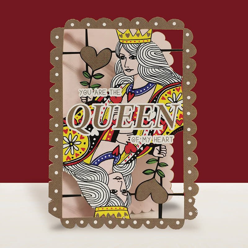 Alljoy | Laser Uitgesneden Wenskaart | 3D | You are the Queen of my Heart - Kleine Eland