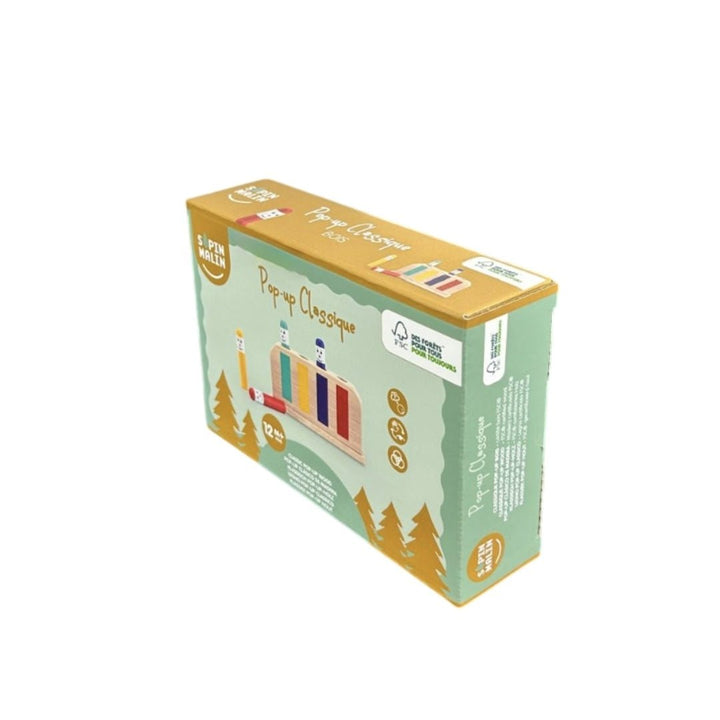 Asa Toys | Houten Pop - up Toy | 16,5 x 4 x 11,5 cm | 1+ - Kleine Eland