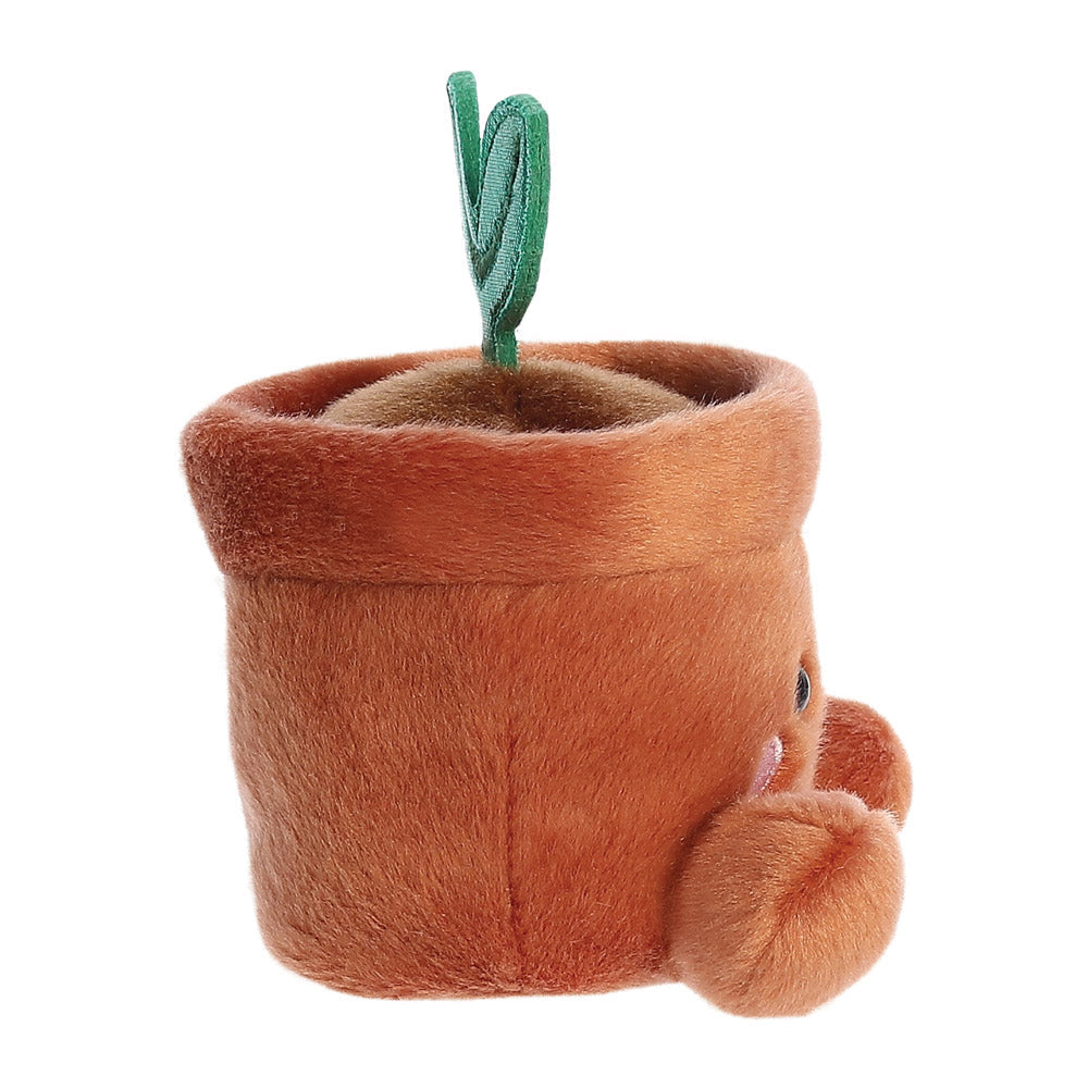 Aurora Palm Pals Terra Potplant knuffel 13 cm – zijaanzicht