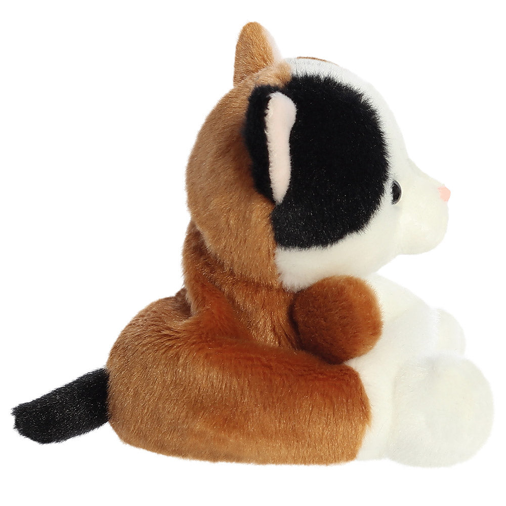 Aurora Palm Pals Calico Kat knuffel 13 cm – zijaanzicht