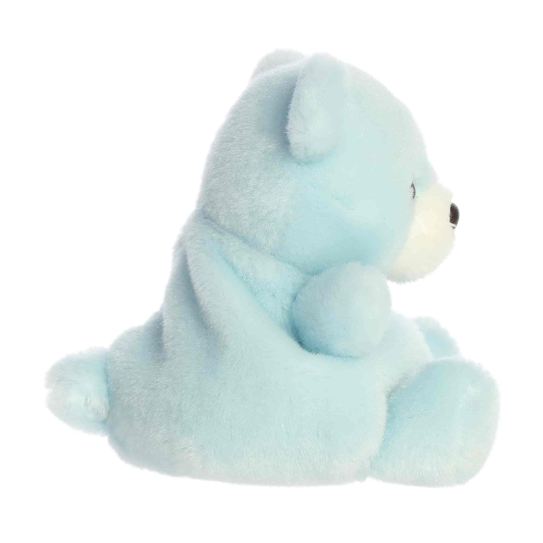 Aurora Palm Pals Benny Babybeer Blauw knuffel 13 cm – zijaanzicht