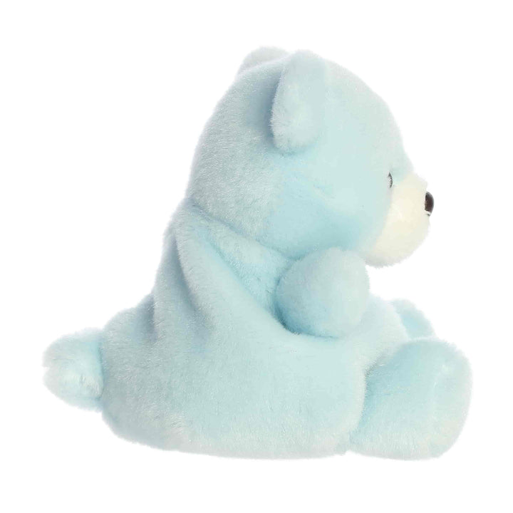 Aurora Palm Pals Benny Babybeer Blauw knuffel 13 cm – zijaanzicht