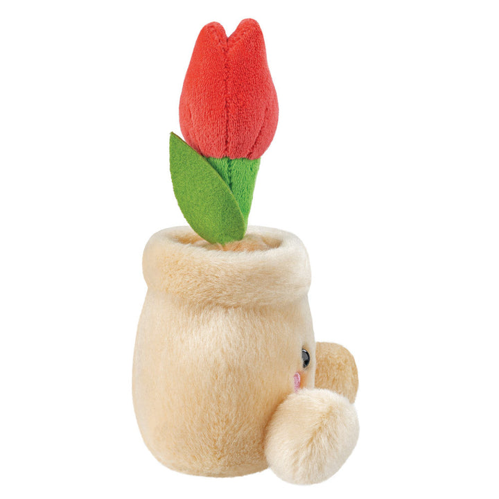 Aurora Palm Pals Lilybelle Tulp in Pot knuffel 13 cm – zijaanzicht