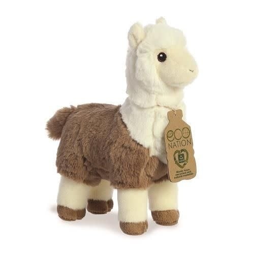 Aurora | Eco Nation | Alpaca | bruin/wit | 28 cm | 0+ - Kleine Eland