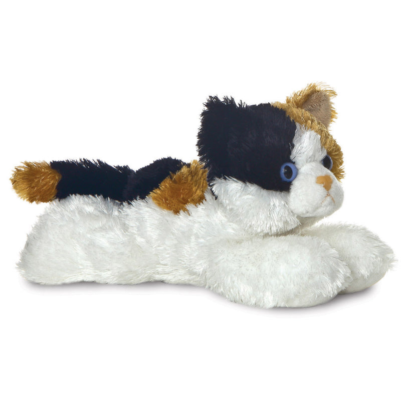 Aurora Mini Flopsie Esmeralda lapjeskat knuffel 20,5 cm