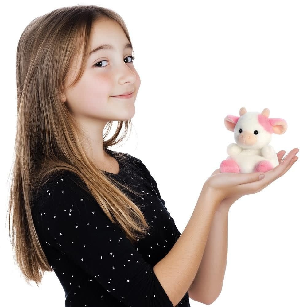 Aurora | Palm Pals | Aardbei Koe | 13 cm | 0+ - Kleine Eland