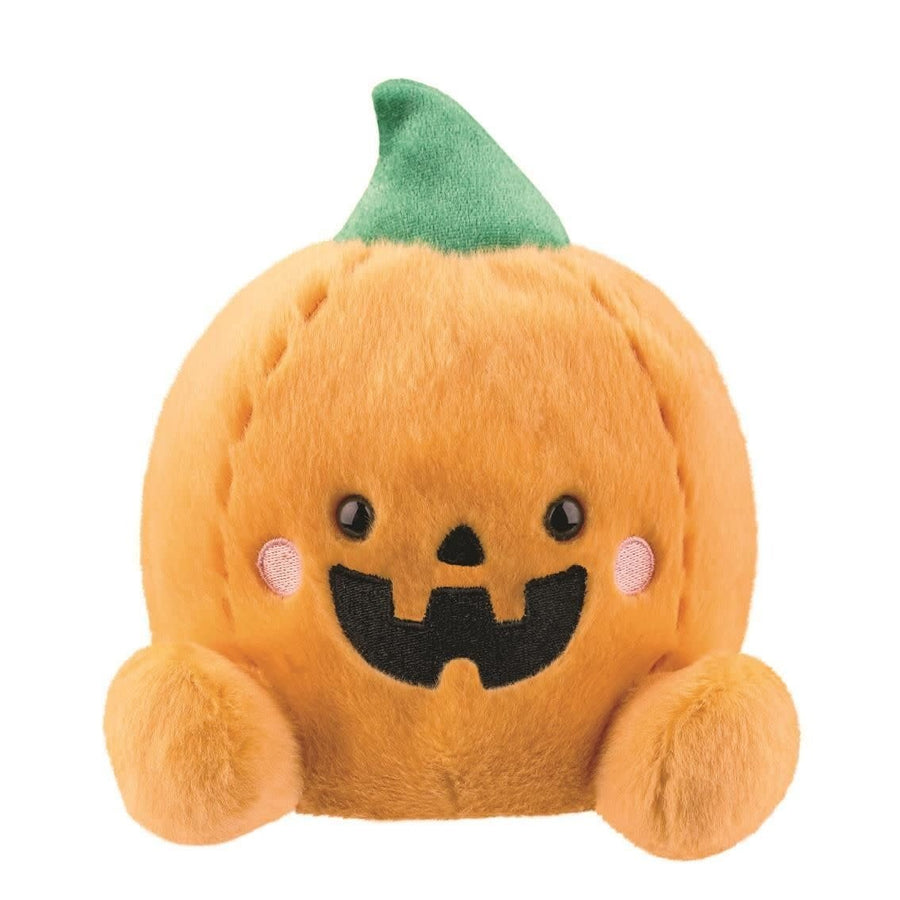 Aurora Palm Pals Halloween Pompoen knuffel van 20 cm, vooraanzicht