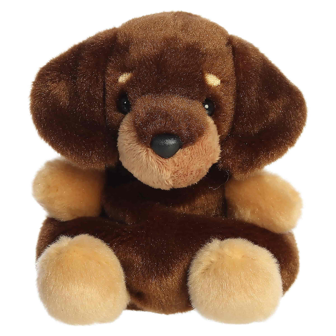 Aurora Palm Pals Houdini Teckel knuffel 13 cm