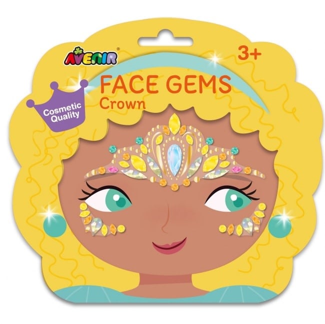 Avenir | Face Art | Zelfklevende Edelstenen | Cosmetische Kwaliteit | Crown | 3+ - Kleine Eland