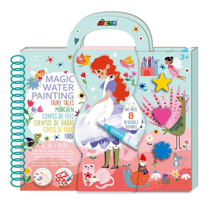 Avenir | Magic Water Painting | 4 in 1 Play | Fairy Tales | 3+ - Kleine Eland