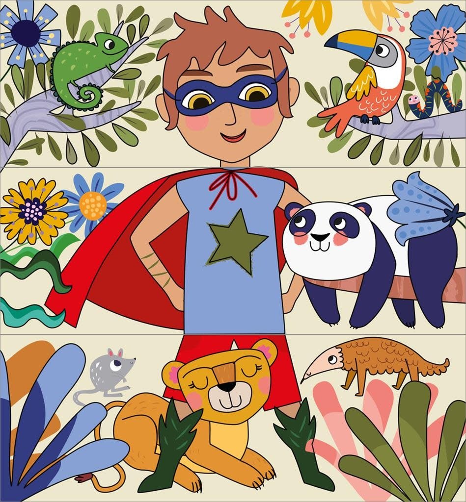 Avenir | Magic Water Painting | 4 in 1 Play | Superheroes | 3+ - Kleine Eland