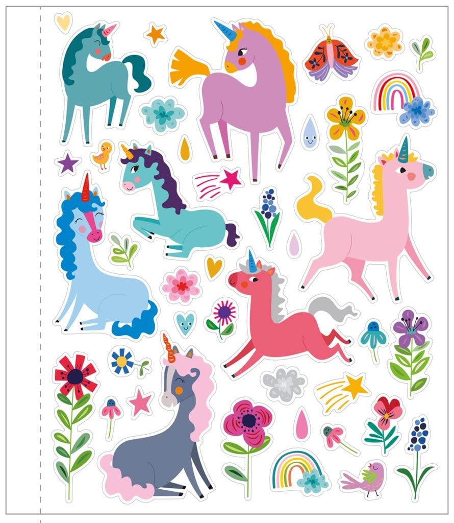 Avenir | Magic Water Painting | Eenhoorns | inclusief 87 Afneembare Stickers | 3+ - Kleine Eland