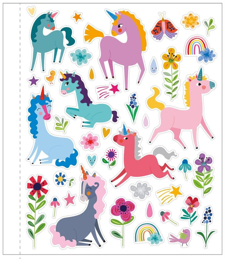 Avenir | Magic Water Painting | Eenhoorns | inclusief 87 Afneembare Stickers | 3+ - Kleine Eland