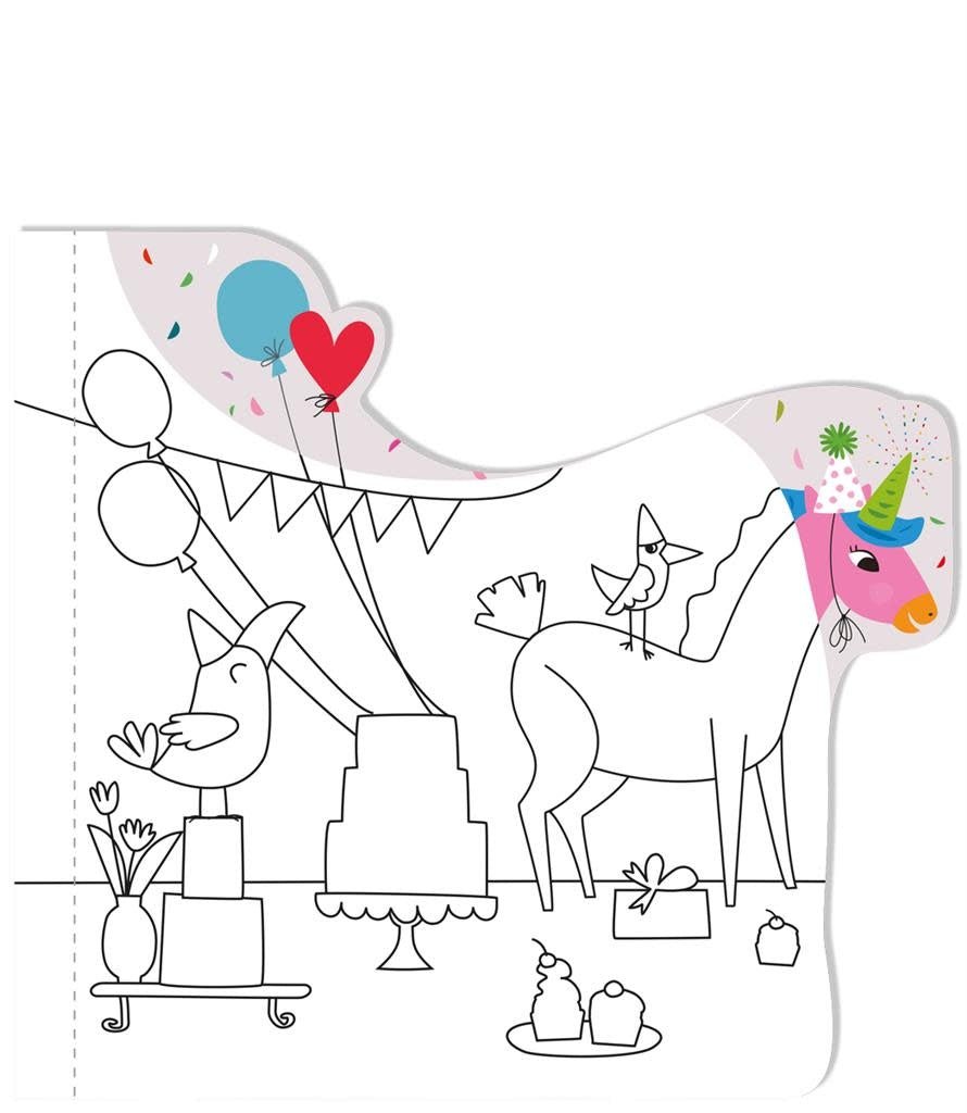 Avenir | Magic Water Painting | Eenhoorns | inclusief 87 Afneembare Stickers | 3+ - Kleine Eland