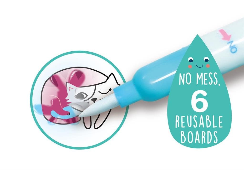 Avenir | Magic Water Painting | Prinses | inclusief 39 Afneembare Stickers | 3+ - Kleine Eland
