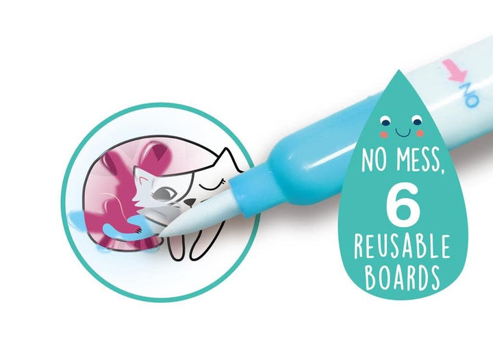 Avenir | Magic Water Painting | Prinses | inclusief 39 Afneembare Stickers | 3+ - Kleine Eland