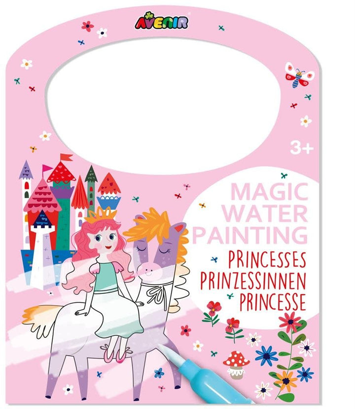 Avenir | Magic Water Painting | Prinses | inclusief 39 Afneembare Stickers | 3+ - Kleine Eland