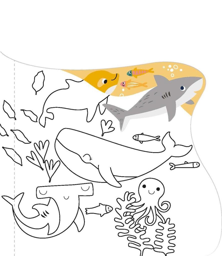 Avenir | Magic Water Painting | Under Water | inclusief 110 Afneembare Stickers | 3+ - Kleine Eland
