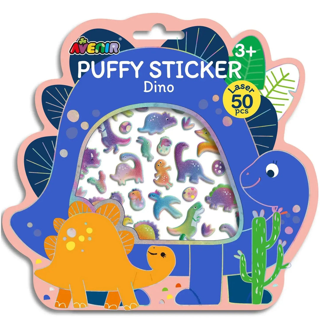 Avenir | Puffy Stickers | Dino | 50 pieces | 3+ - Kleine Eland