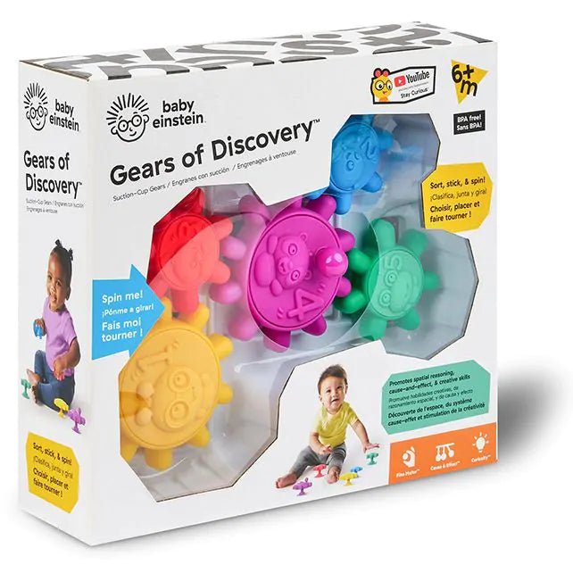 Baby Einstein | Gears of Discovery | Zuignap Tandwielen | 6 maanden+ - Kleine Eland