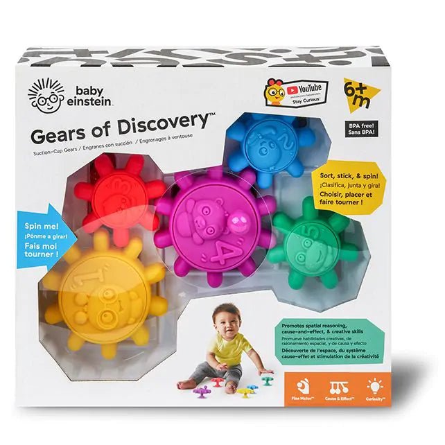 Baby Einstein | Gears of Discovery | Zuignap Tandwielen | 6 maanden+ - Kleine Eland
