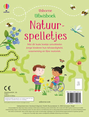 Usborne | Uitwisboek | Natuurspelletjes | 3+