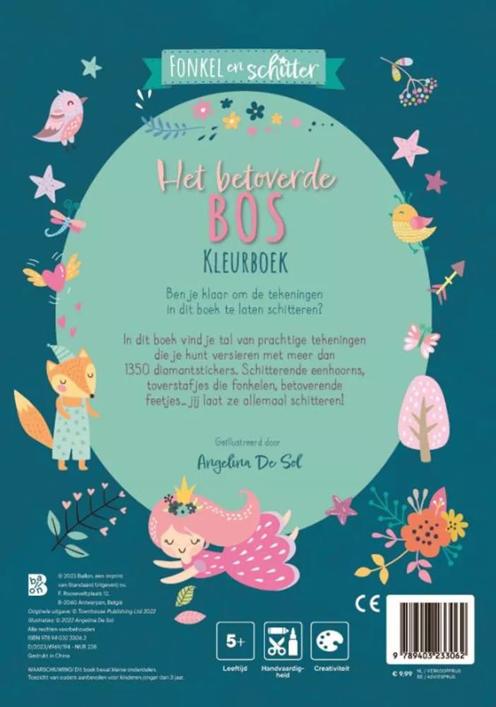 Ballon Kids Het betoverde bos kleurboek 5+ - Kleine Eland