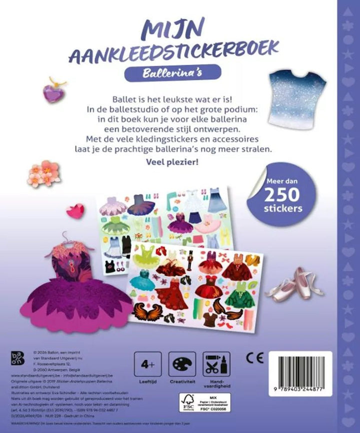 Ballon Kids | Mijn aankleedstickerboek: Ballerina&