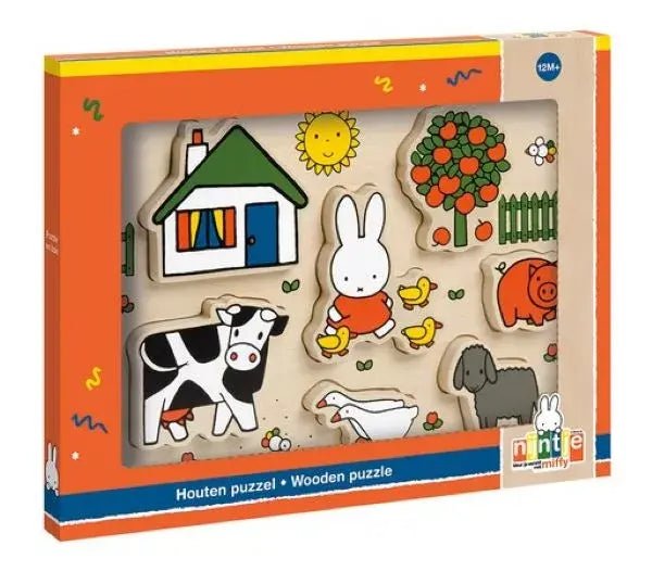 Bambolino | Nijntje | Nijntje Houten Puzzel | 1+ - Kleine Eland
