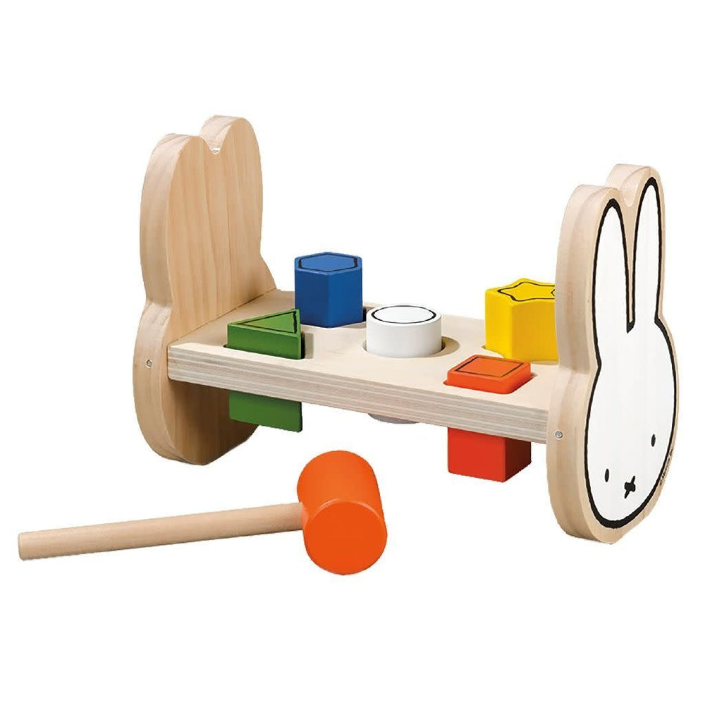 Bambolino Toys | Nijntje | Houten Hamerbank | 22 cm | 7 delig | 1+ - Kleine Eland