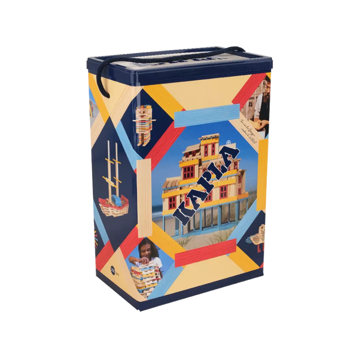 KAPLA | 200 pieces | Box Summer | 140 Natural + 60 Coloured Planks