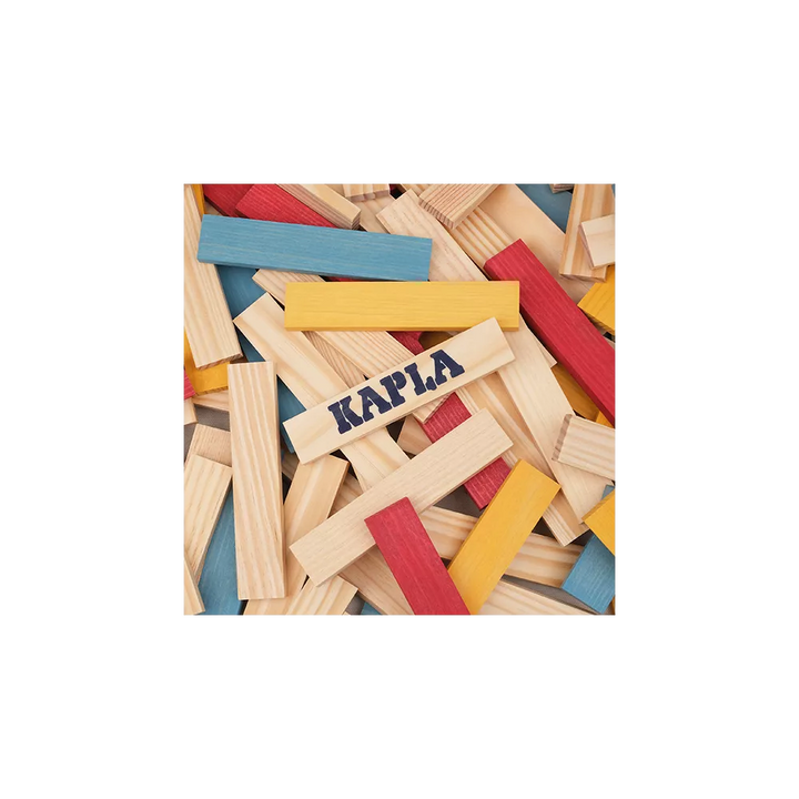KAPLA | 200 pieces | Box Summer | 140 Natural + 60 Coloured Planks