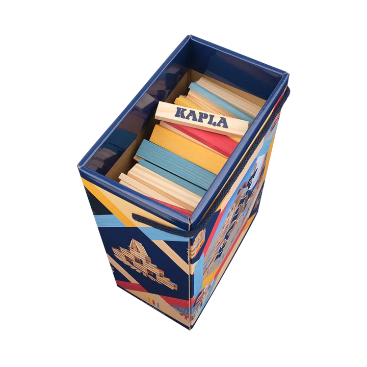 KAPLA | 200 pieces | Box Summer | 140 Natural + 60 Coloured Planks